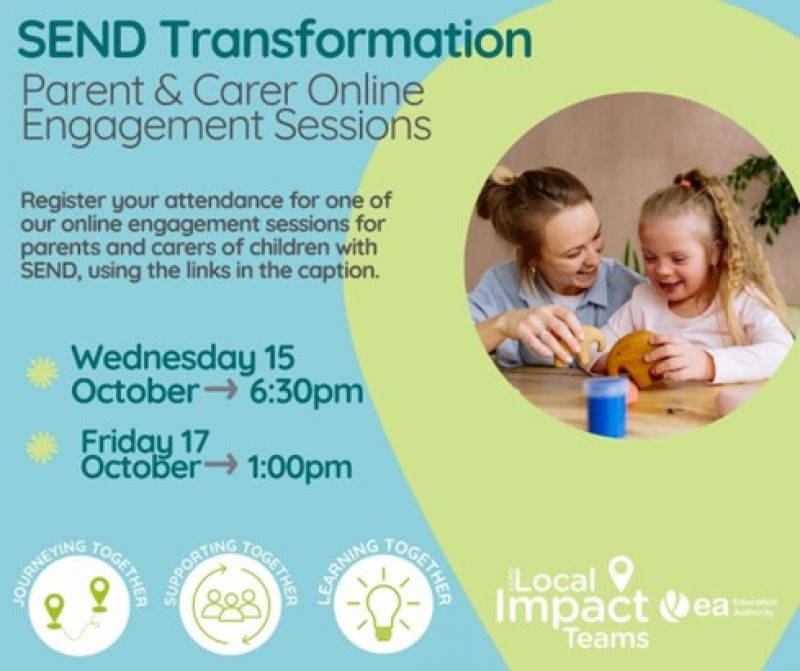 SEND Transformation – Parent & Carer Engagement Sessions